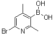 结构式 CAS# 1072944-23-0, (6-溴-2,4-二甲基-3-吡啶基)硼酸