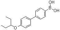 结构式 CAS# 1072944-31-0, [4'-(1-乙基丙氧基)[1,1'-联苯]-4-基]硼酸