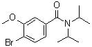 structure of CAS# 1072944-37-6, 4-Bromo-N,N-diisopropyl-3-methoxybenzamide