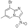 结构式 CAS# 1072944-59-2, 8-溴-6-甲基-3-硝基咪唑并[1,2-a]吡啶