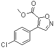 结构式 CAS# 1072944-87-6, 4-(4-氯苯基)-5-异恶唑羧酸甲酯