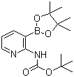 结构式 CAS# 1072944-99-0, 2-(N-叔丁氧羰基氨基)吡啶-3-硼酸频哪酯