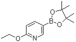 structure of CAS# 1072945-01-7, 6-Ethoxypyridine-3-boronic acid pinacol ester;2-Ethoxy-5-(4,4,5,5-tetramethyl-1,3,2-dioxaborolan-2-yl)pyridine