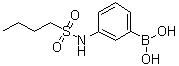 structure of CAS# 1072945-65-3, [3-[(Butylsulfonyl)amino]phenyl]boronic acid