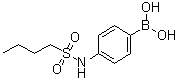 结构式 CAS# 1072945-66-4, [4-[(丁基磺酰基)氨基]苯基]硼酸