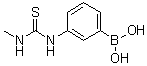 structure of CAS# 1072946-17-8, [3-[[(Methylamino)thioxomethyl]amino]phenyl]boronic acid