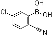 structure of CAS# 1072946-52-1, 5-Chloro-2-cyanophenylboronic acid