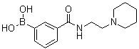 structure of CAS# 1072946-54-3, [3-[[[2-(1-Piperidinyl)ethyl]amino]carbonyl]phenyl]boronic acid