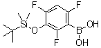 结构式 CAS# 1072946-65-6, [3-[[(叔丁基)二甲基硅烷基]氧基]-2,4,6-三氟苯基]硼酸