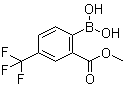 结构式 CAS# 1072951-42-8, 2-硼酸基-5-(三氟甲基)苯甲酸甲酯