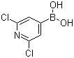 structure of CAS# 1072951-54-2, 2,6-Dichloropyridine-4-boronic acid