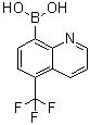 structure of CAS# 1072951-55-3, [5-(Trifluoromethyl)-8-quinolinyl]boronic acid