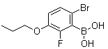 structure of CAS# 1072951-85-9, (6-Bromo-2-fluoro-3-propoxyphenyl)boronic acid