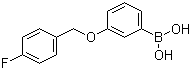 结构式 CAS# 1072952-03-4, [3-[(4-氟苯基)甲氧基]苯基]硼酸