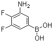 structure of CAS# 1072952-10-3, 3-Amino-4,5-difluorophenylboronic acid