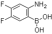 结构式 CAS# 1072952-14-7, (2-氨基-4,5-二氟苯基)硼酸