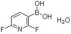 structure of CAS# 1072952-27-2, (2,6-Difluoro-3-pyridinyl)boronic acid hydrate (1:1)