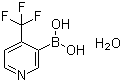 structure of CAS# 1072952-32-9, [4-(Trifluoromethyl)-3-pyridinyl]boronic acid hydrate (1:1)