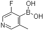 structure of CAS# 1072952-44-3, (3-Fluoro-5-methyl-4-pyridinyl)boronic acid