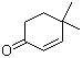 structure of CAS# 1073-13-8, 4,4-Dimethyl-2-cyclohexenone;4,4-Dimethyl-2-cyclohexen-1-one; 4,4-Dimethyl-2-cyclohexene-1-one; 6,6-Dimethylcyclohexen-3-one