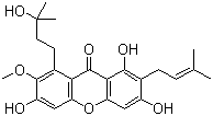 structure of CAS# 107390-08-9, Garcinone D;1,3,6-Trihydroxy-8-(3-hydroxy-3-methylbutyl)-7-methoxy-2-(3-methyl-2-buten-1-yl)-9H-xanthen-9-one