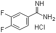 structure of CAS# 107392-33-6, 3,4-Difluorobenzamidine hydrochloride