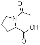 structure of CAS# 1074-79-9, N-Acetyl-DL-proline;1-Acetylpyrrolidine-2-carboxylic acid; DL-Acetylproline