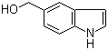 structure of CAS# 1075-25-8, Indole-5-methanol;5-(Hydroxymethyl)-1H-indole