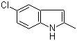 5-Chloro-2-methyl-1H-indole molecular structure (CAS 1075-35-0)