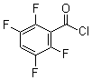 structure of CAS# 107535-73-9, 2,3,5,6-Tetrafluorobenzoyl chloride;2,3,5,6-Tetrafluorobenzoic acid chloride