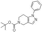 1-Phenyl-1,4,6,7-tetrahydropyrazolo[4,3-c]pyridine-5-carboxylic acid tert-butyl ester molecular structure (CAS 1075729-08-6)