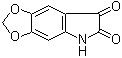 structure of CAS# 107583-34-6, 5H-1,3-Dioxolo[4,5-f]indole-6,7-dione;5,6-Methylenedioxyisatin