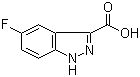 5-Fluoro-3-indazolecarboxylic acid molecular structure (CAS 1077-96-9)