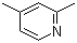 structure of CAS# 108-47-4, 2,4-Lutidine;2,4-Dimethylpyridine