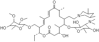 结构式 CAS# 108050-54-0, 替米考星