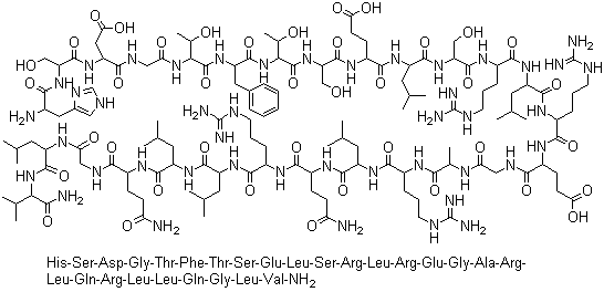 结构式 CAS# 108153-74-8, 胰泌素