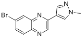 structure of CAS# 1083325-87-4, 7-bromo-2-(1-methyl-1H-pyrazol-4-yl)quinoxaline