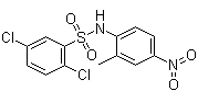 structure of CAS# 108409-83-2, 2,5-Dichloro-N-(2-methyl-4-nitrophenyl)benzenesulfonamide;FH 535