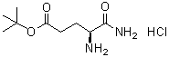 structure of CAS# 108607-02-9, (S)-4,5-Diamino-5-oxopentanoic acid 1,1-dimethylethyl ester monohydrochloride