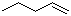 1-Pentene molecular structure (CAS 109-67-1)