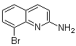 结构式 CAS# 1092304-85-2, 2-氨基-8-溴喹啉