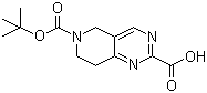 structure of CAS# 1092352-58-3, 7,8-Dihydropyrido[4,3-d]pyrimidine-2,6(5H)-dicarboxylic acid 6-(tert-butyl) ester