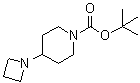 结构式 CAS# 1093066-82-0, 4-(氮杂环丁烷-1-基)哌啶-1-羧酸叔丁酯