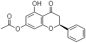 结构式 CAS# 109592-60-1, 7-乙酸-5,7-二羟基双氢黄酮酯