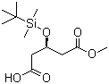 (3R)-3-(tert-Butyldimethylsilyl)oxypentanedioate-1-methyl monoester molecular structure (CAS 109744-49-2)