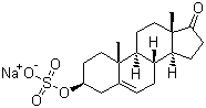去氢表雄酮硫酸钠分子结构 (CAS 1099-87-2)
