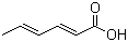 Sorbic acid molecular structure (CAS 110-44-1)