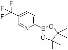 structure of CAS# 1101205-23-5, 5-(Trifluoromethyl)pyridine-2-boronic acid pinacol ester;2-(4,4,5,5-Tetramethyl-1,3,2-dioxaborolan-2-yl)-5-(trifluoromethyl)pyridine