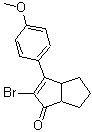 2-溴-3-(4-甲氧基苯基)-4,5,6,6a-四氢-3aH-戊搭烯-1-酮分子结构 (CAS 1104635-01-9)