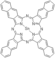 结构式 CAS# 110479-58-8, 2,3-萘酞菁锡(II)